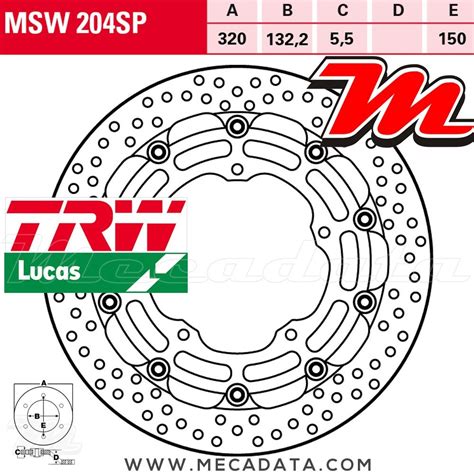 Disque De Frein Avant Yamaha Yzf R R M Rn Trw