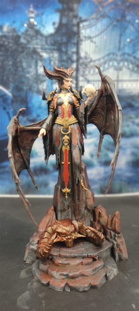 Lilith Statue Diablo 4 The Mother Of The Nephilim Etsy