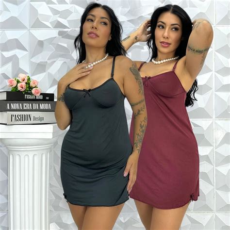 Kit CAMISOLA de MICROFIBRA LISA Alça Conforto Tipo MICRO Lingerie Sexy Shopee Brasil