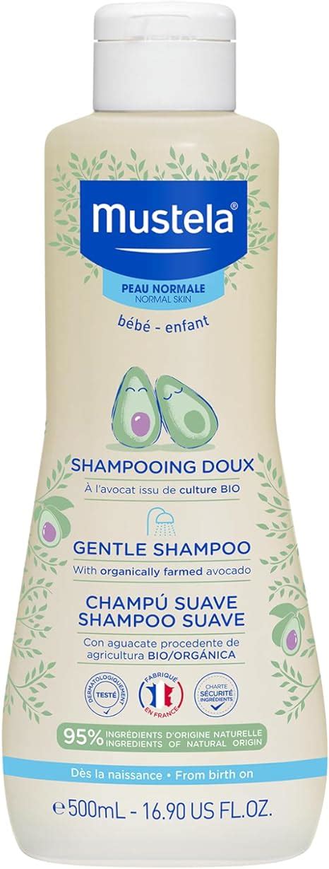 Mustela Shampoo Dolce Al Perseose Di Avocado BIO E Camomilla Corpo E