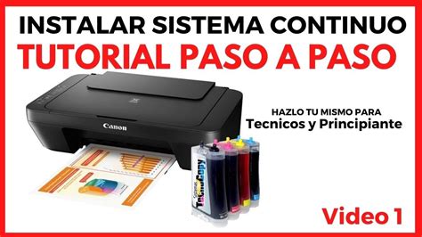 Instalacion De Sistema De Tinta Continua Canon Adaptacion De Sistema De