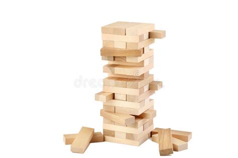 Block tower game stock image. Image of brick, balance - 114481353