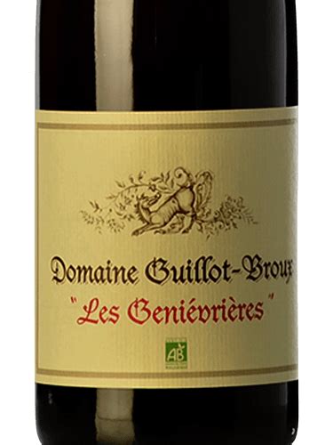 Guillot Broux Bourgogne Les Genievrieres Rouge Vivino