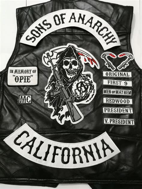 Parches De Motero Sons Of Biker Para Chaleco Ropa De Anarqu A