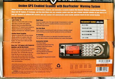 Uniden Bearcat BCT 15X Scanner UK Model With GPS Programming Lead EBay