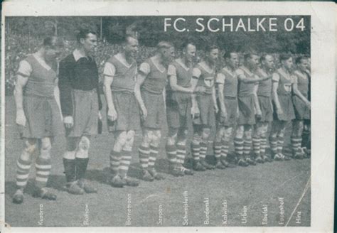 Ansichtskarte Postkarte Fc Schalke Fu Ball Mannschaft Meister