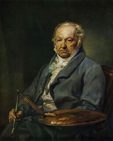 Portrait of Francisco de Goya Painting Vicente Lopez y Portaña Oil