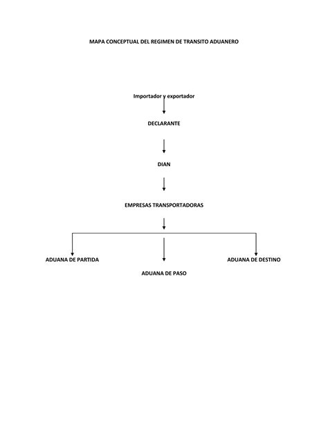 Mapa Conceptual De Regimen Aduanero Pdf