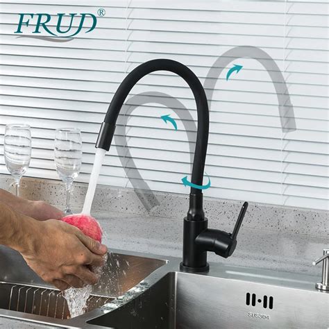 Frud Silicone Tube Kitchen Faucet Stainless Steel Kitchen Faucets