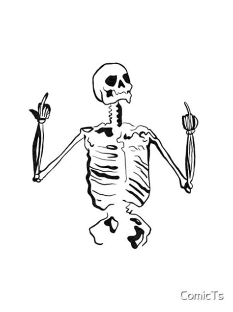 Chill Skeleton By ComicTs Redbubble Flip Off Wallpaper Skeleton