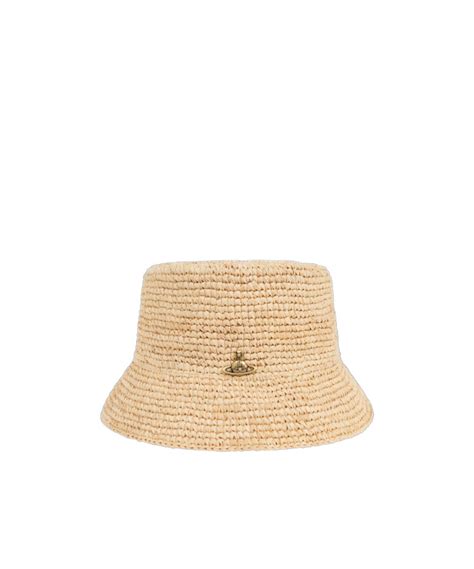 Vivienne Westwood Woven Straw Hat In Nude ModeSens