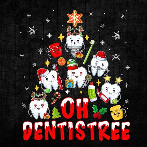 Oh Dentistree Png Dental Christmas Png Diente Árbol de Etsy España