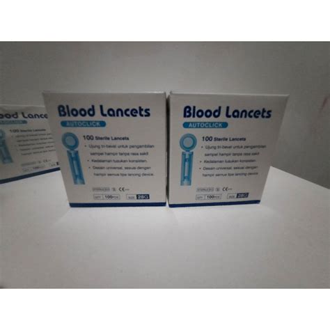 Jual Onemed Jarum Blood Lancet Per Box Isi 100 Pcs Shopee Indonesia