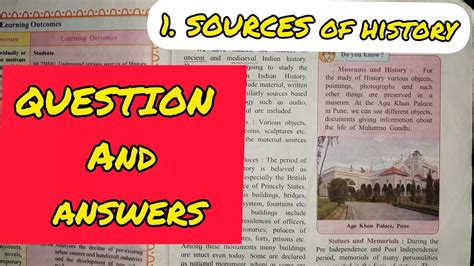 1 Sources Of History Questions And Answers Class 8 Chapter 1