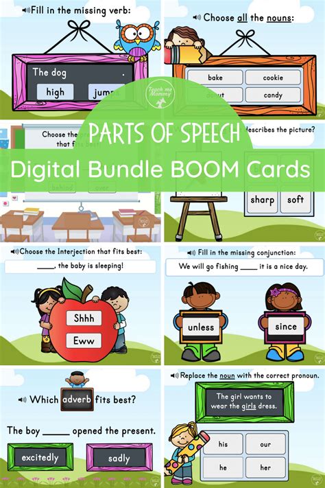 Parts Of Speech Pin Teach Me Mommy