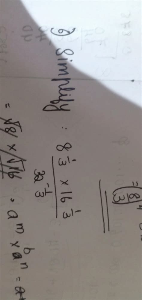 Simplify-8 raise to 1/3 * 16 raise to 1/3 Divided by 32 raise to -1/3