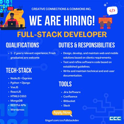 CLOSED HIRING Full Stack Developer CCC