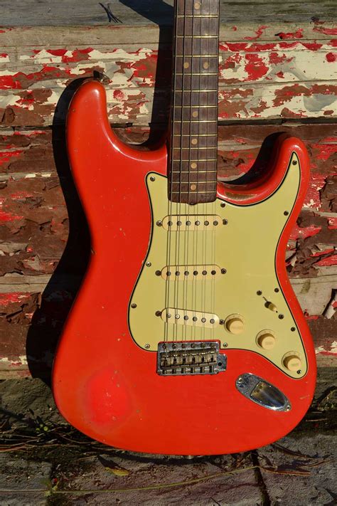 1964 Fender Stratocaster Fiesta Red Ed King - L21315 - Cesco's Corner ...