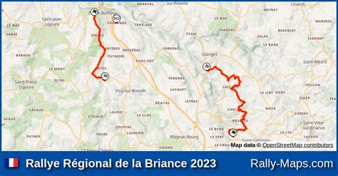 Mapy Zaplanuj Rallye Régional de la Briance 2023 Coupe RajdTrasa pl