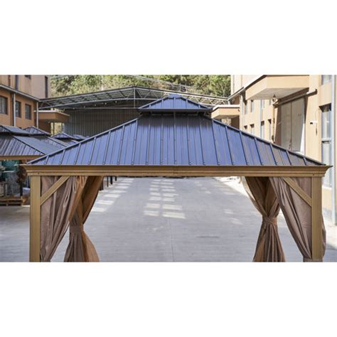 Dyd Ft W X Ft D Steel Patio Gazebo Wayfair