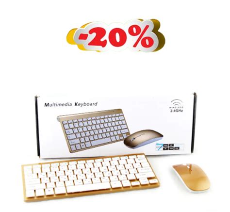 Купить Игровая мышка и клавиатура wireless 902 в стиле Apple Клавиатуры ...
