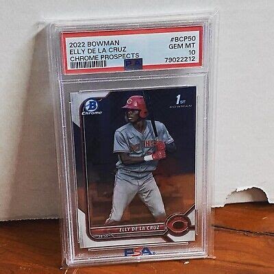 Elly De La Cruz Bowman St Edition Gem Mint Psa Reds Rookie Ebay