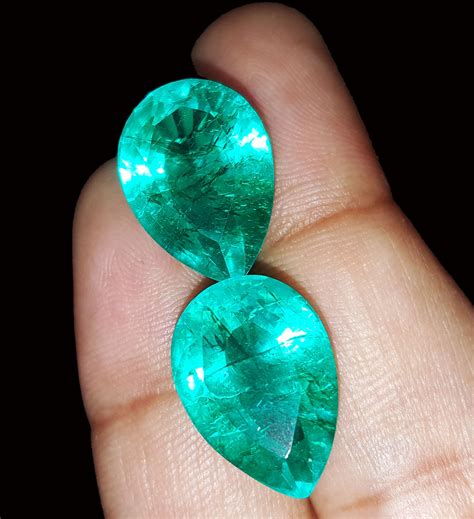 Loose Gemstone Excellent Natural Emerald Certified 8 00 To Etsy