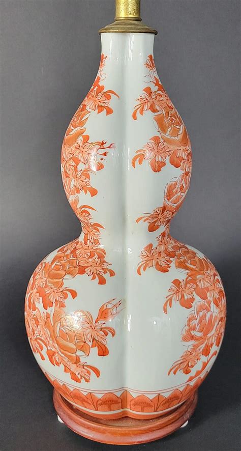 Large Antique Japanese Or Chinese Imari Export Porcelain Double Gourd