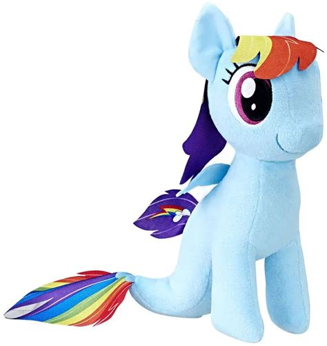 My Little Pony The Movie Soft Rainbow Dash Sea Pony 95 Plush Hasbro