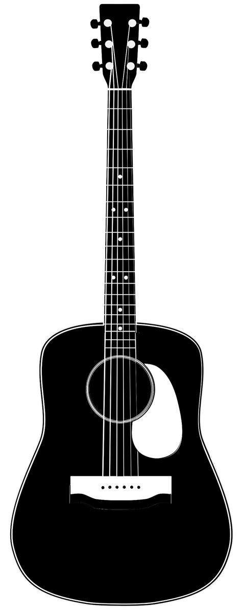 Acoustic Guitar Outline Png