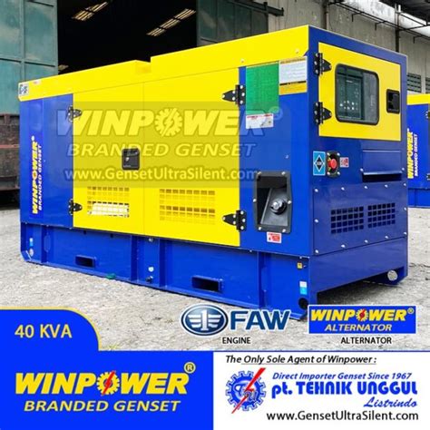 Genset Fawde 40 Kva Silent Winpower Wp44faw L Jual Genset Jakarta