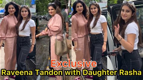 Wow Mother And Daughter Raveena Tandon And Rasha Thadani Together Who Is