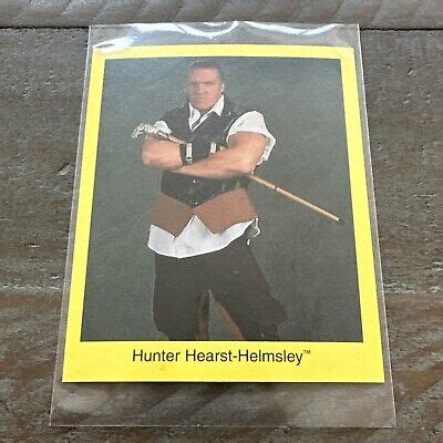 Triple H Hunter Hearst Helmsley Wwf Wwe Wrestler Trivia Card X