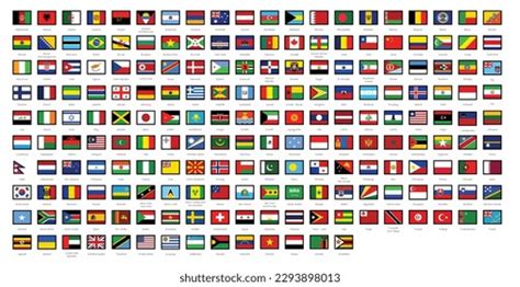 United Nation Un Members Flag Flag Stock Vector (Royalty Free ...