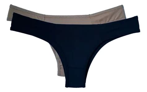 Kit Tangas Fio Dental Calcinha Preta Lingerie Lisa Mercadolivre