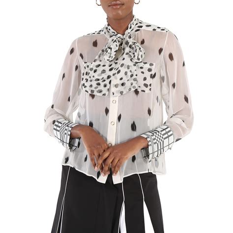 Mua Ladies Dalmatian Print Pussy bow Blouse chính hãng 2025 Fado