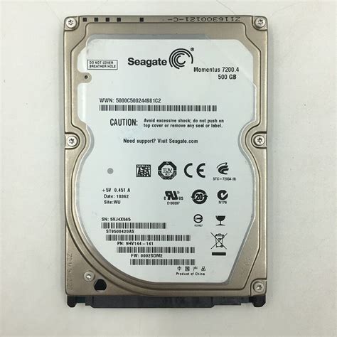 Seagate Momentus 7200 4 500GB Internal 7200 RPM 6 35 Cm 2 5