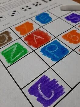 Hidden Letters FREEBIE - Letter Names / Sounds Activity / Dice Game