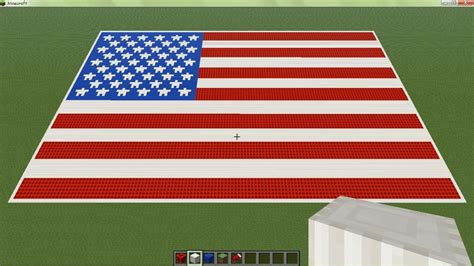 Minecraft American Flag With Real Stars Minecraft Project