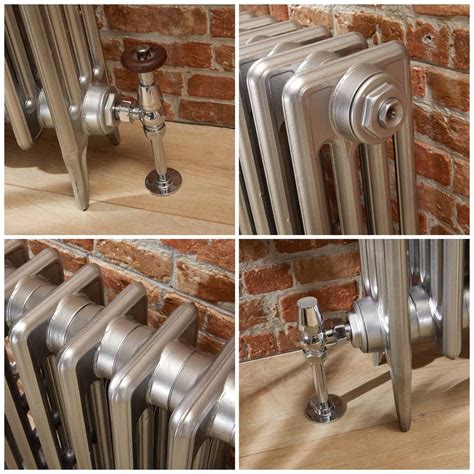 Gietijzeren Radiator Cm Hoog Klassiek Zilver Kies De Breedte