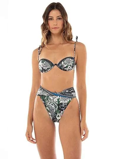 Victorias Secret Agua Bendita Lily Bikini Bottom Floral Editorialist