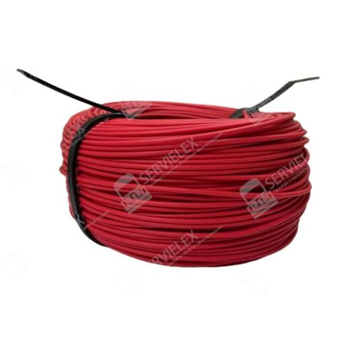 CABLE AUTOMOTRIZ AUTOEXTINGUIBLE ANTIFLAMA CALIBRE 18 ROJO Servielex