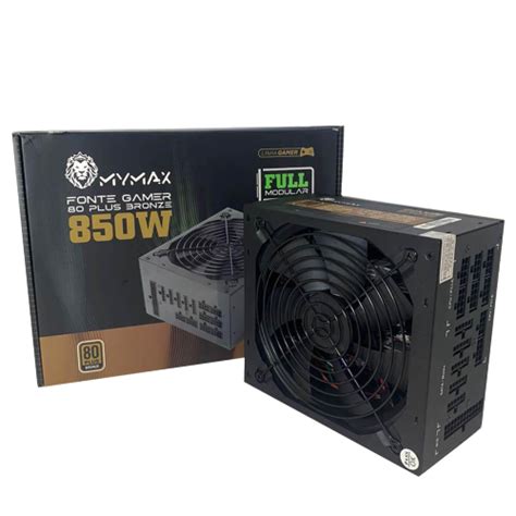 Fonte ATX Gamer 850W 80 Plus Bronze Modular PFC Ativo Bivolt MPSU