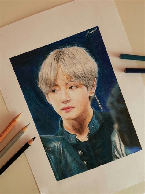 Kpop Drawings Cool Art Drawings Colored Pencil Artwork Colored