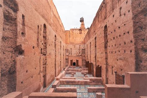 Mosaic Tiles At The Ruins Of The El Badi Palace In Marrakech Morocco