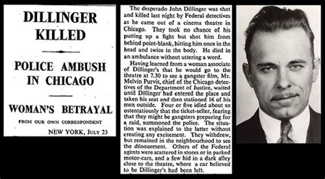 22nd July 1934 John Dillinger Shot By Police In Chicago Flickr