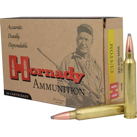 Bullseye North Hornady Match Ammo 300 Winchester Magnum 180gr Interlock Sp Box Of 20