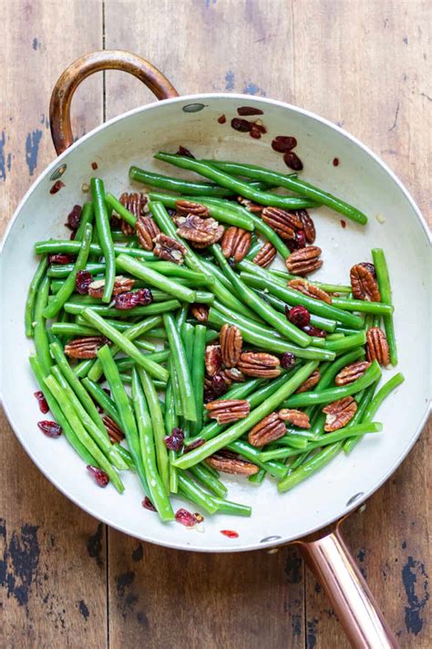 Green Beans With Cranberries And Pecans Veggie Desserts