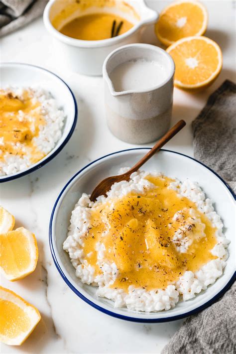 Nordischer Milchreis mit gewürzter Orangensauce Vanille Eat this