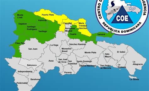 El Coe Aumenta A 11 Las Provincias De R Dominicana En Alerta Por Lluvias